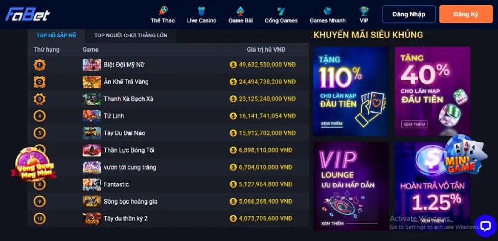 Trò chơi Blackjack tại 1bet đăng nhập